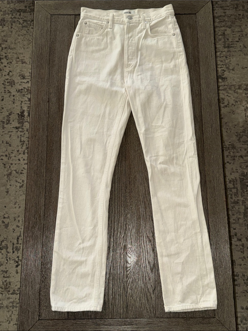 AGOLDE X REVOLVE Remy High Rise Straight Paper